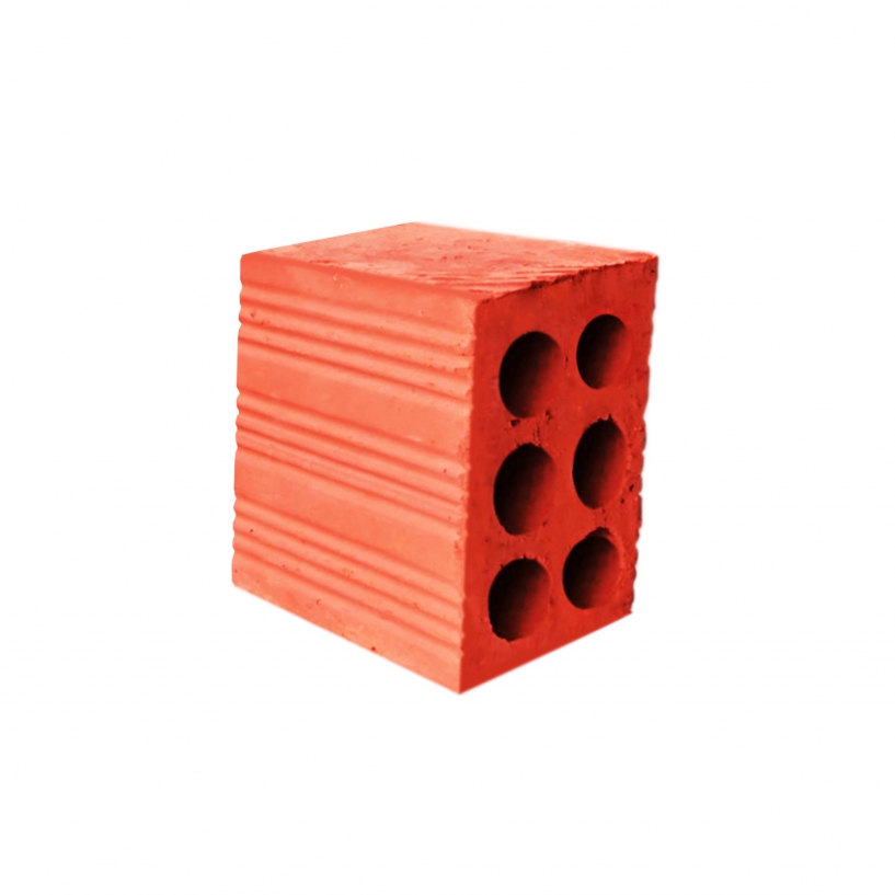 Gạch 6 lỗ trung 1/2